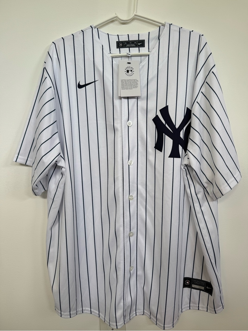 Rizzo #48 Nike White & Navy New York Yankees Pinstripe Jersey